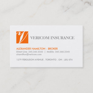 INSURANCE BROKER BUSINESS CARDS