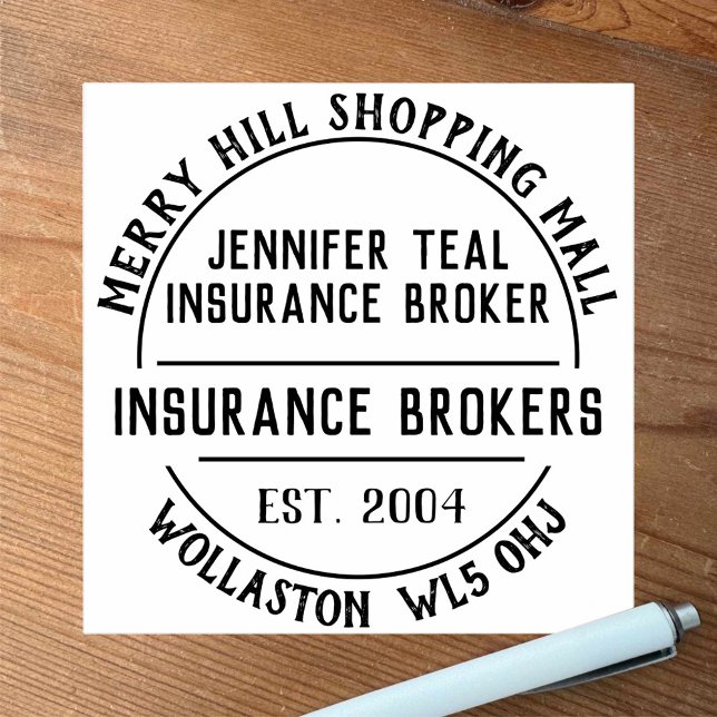 Insurance Brokers Rubber Stamp (Creator Uploaded)