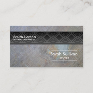 Insurance Business Card Rock Texture Professional