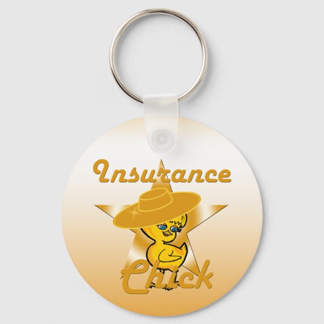 Insurance Chick #10 Key Ring (Front)