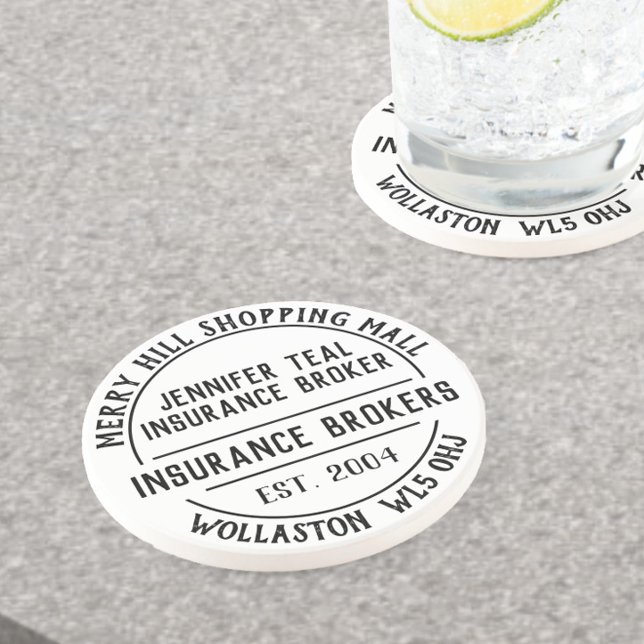 Insurance Company Promotional Coaster (Creator Uploaded)