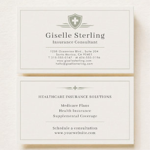 Insurance Consultant Business Card