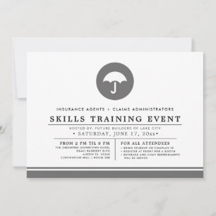 Insurance Industry Training Event Minimal Invitation
