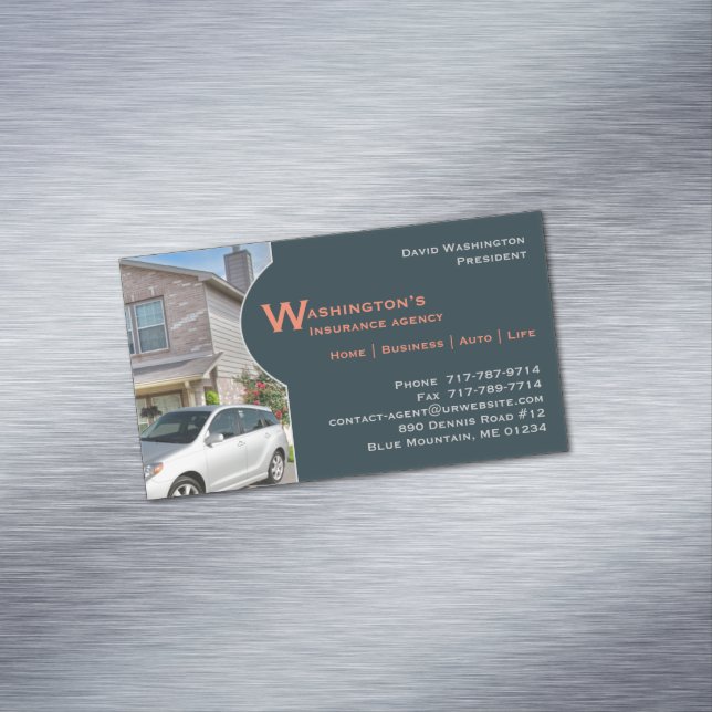 Insurance Magnetic Business Card (In Situ)