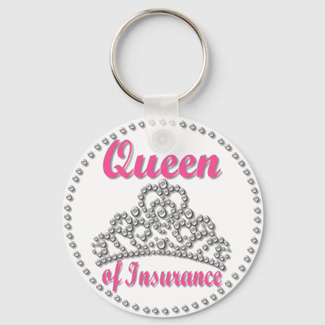 Insurance Queen Key Ring (Front)