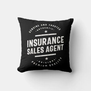 Insurance Sales Agent Job Title Gift Cushion