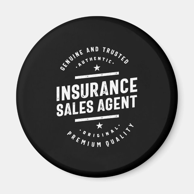 Insurance Sales Agent Job Title Gift Magnet (Front)