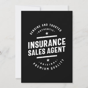 Insurance Sales Agent Job Title Gift Thank You Card