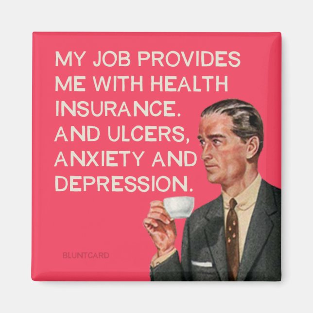 Insurance ulcers and depression magnet (Front)