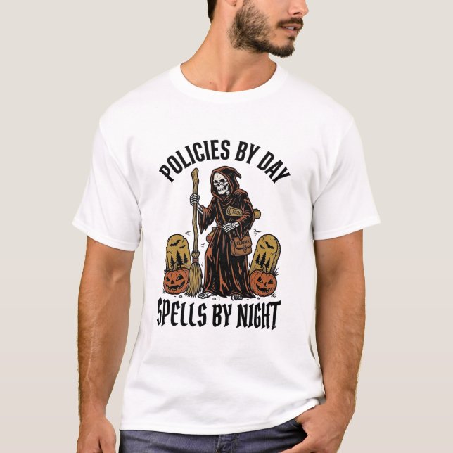 Insurance Witch Shirt Funny Halloween Agent Graphi (Front)