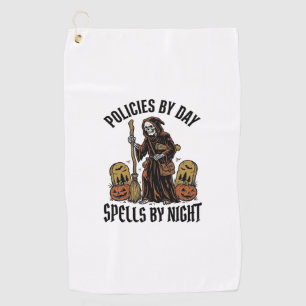 Insurance Witch Shirt Funny Halloween Agent Graphi Golf Towel