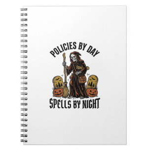 Insurance Witch Shirt Funny Halloween Agent Graphi Notebook