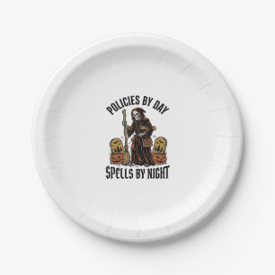 Insurance Witch Shirt Funny Halloween Agent Graphi Paper Plate
