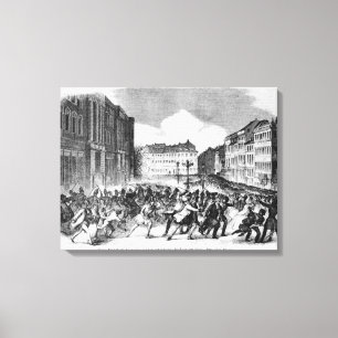 Insurrection in Berlin Canvas Print