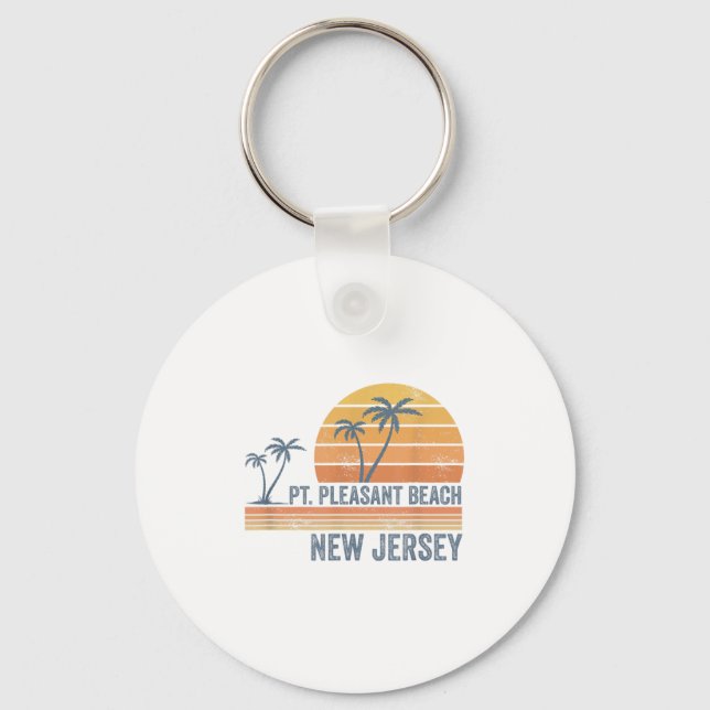 Int Pleasant Beach New Jersey Nj Boy Girl Men Wome Key Ring (Front)