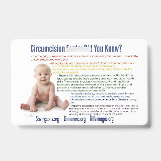 Intactivism info cards ID badge