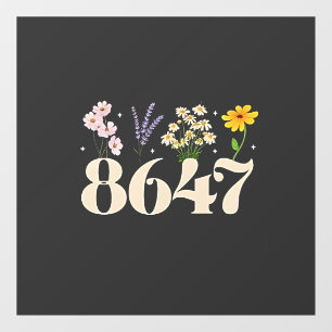 intage 8647, Anti Trump, Floral Feminist, Subtle