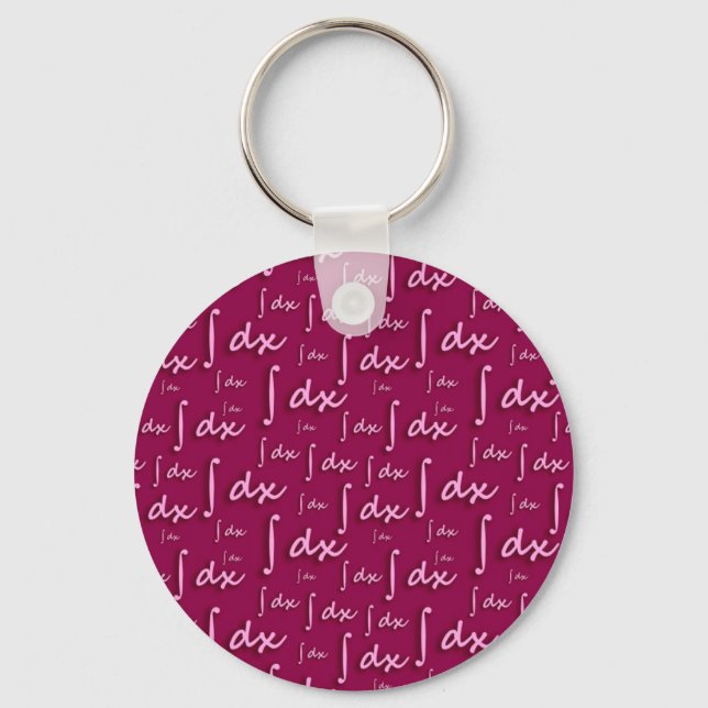 Integral Math Red - Integral Matemáticas Roja Key Ring (Front)