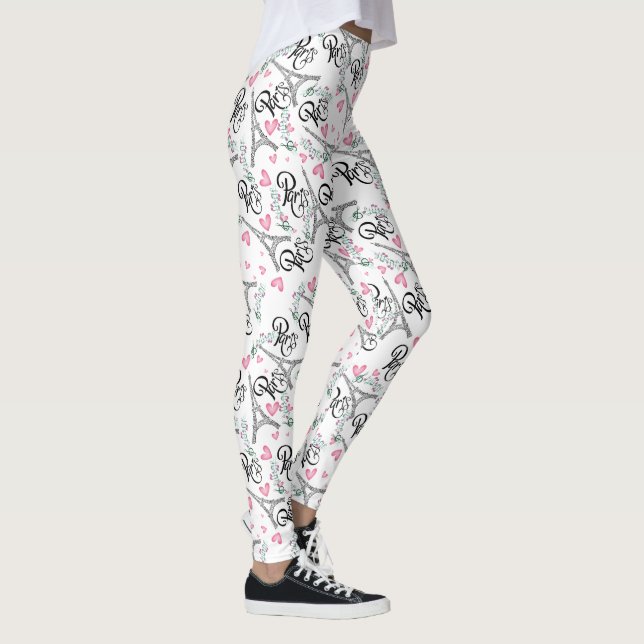 integral paris printing with musical notes leggings (Right)