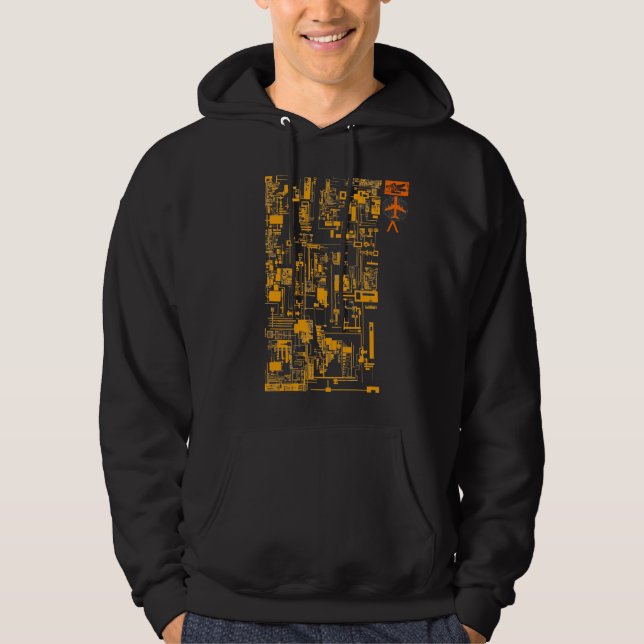 Integrate 1.0 Orange and Black Hoodie (Front)