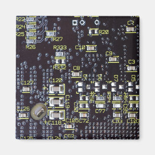 Integrated Circuit Board On A Magnet