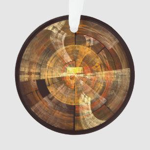 Integrity Abstract Art Acrylic Circle Ornament
