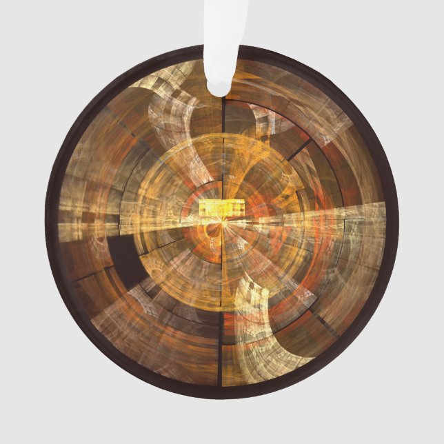 Integrity Abstract Art Acrylic Circle Ornament (Front)