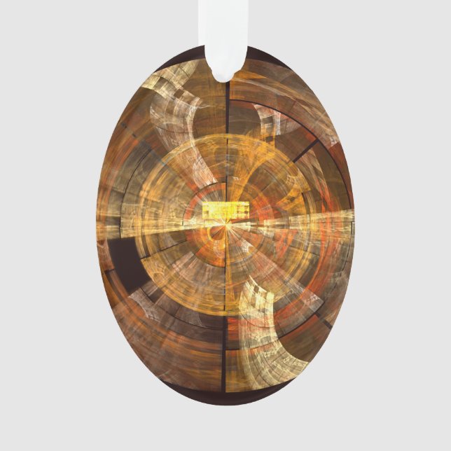 Integrity Abstract Art Acrylic Oval Ornament (Front)