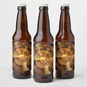 Integrity Abstract Art Beer Bottle Label