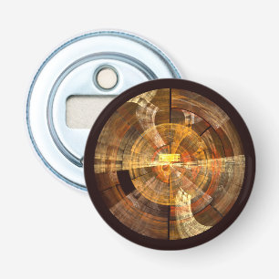 Integrity Abstract Art Button Bottle Opener
