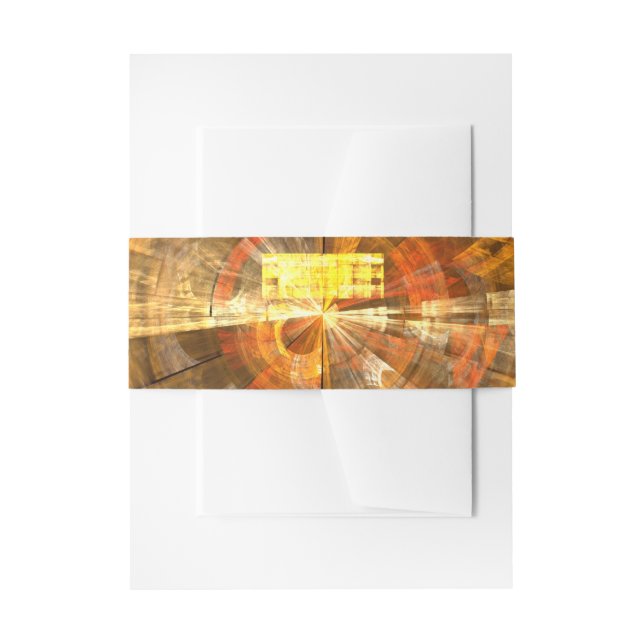 Integrity Abstract Art Invitation Belly Band (Front Example)