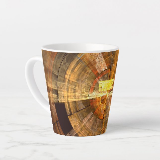Integrity Abstract Art Latte Mug (Left Angle)