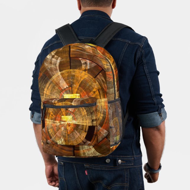 Integrity Abstract Art Printed Backpack (Insitu (Model))