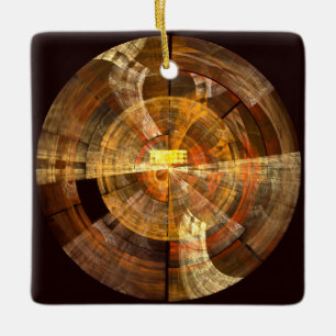 Integrity Abstract Art Square Ornament