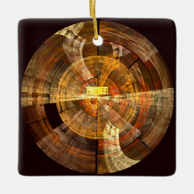 Integrity Abstract Art Square Ornament (Front)
