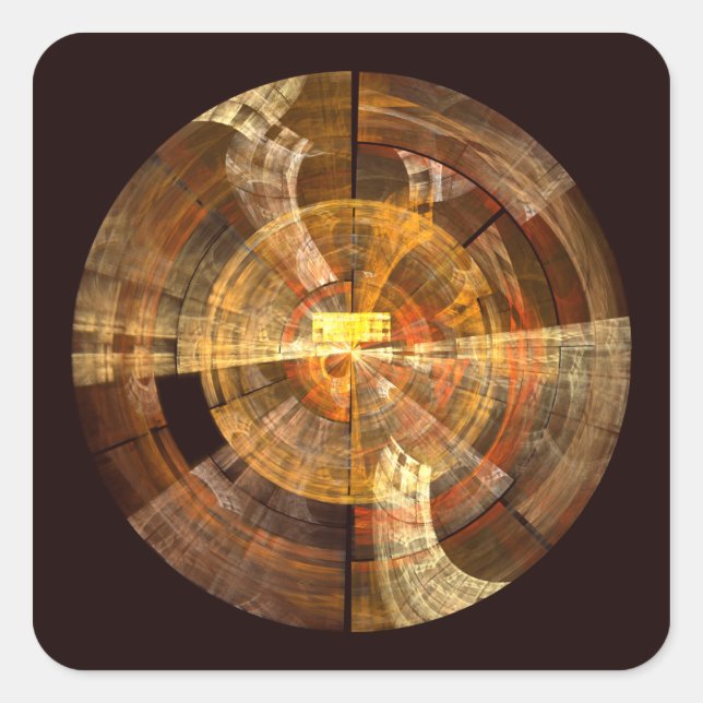 Integrity Abstract Art Square Sticker (Front)