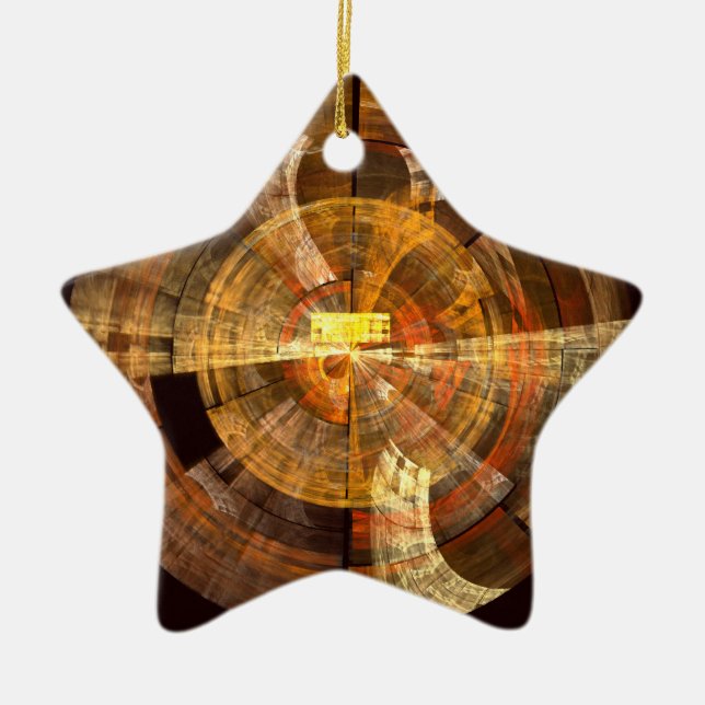 Integrity Abstract Art Star Ornament (Front)