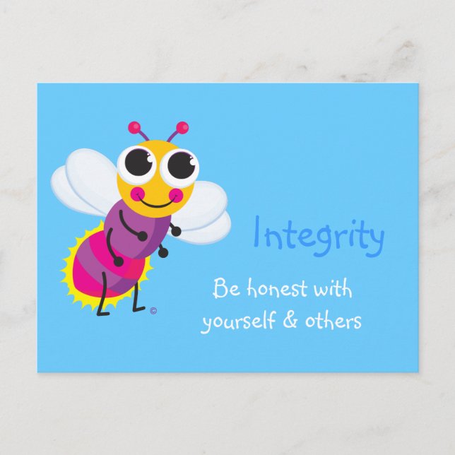Integrity Cute Firefly Postcard (Front)
