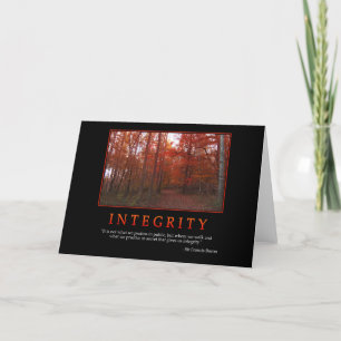 Integrity Greeting Card