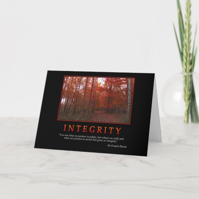 Integrity Greeting Card (Front)