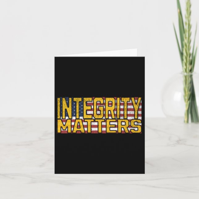 Integrity S Sticker  Card (Front)