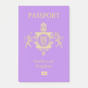 Intellectual Kingdom Passport Post-it Notes
