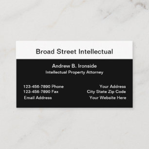 Intellectual Property Attorney Business Card
