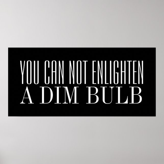 Intelligence Humour Poster (Front)