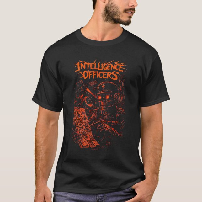 Intelligence Officers – Strategic Data Control T-Shirt (Front)