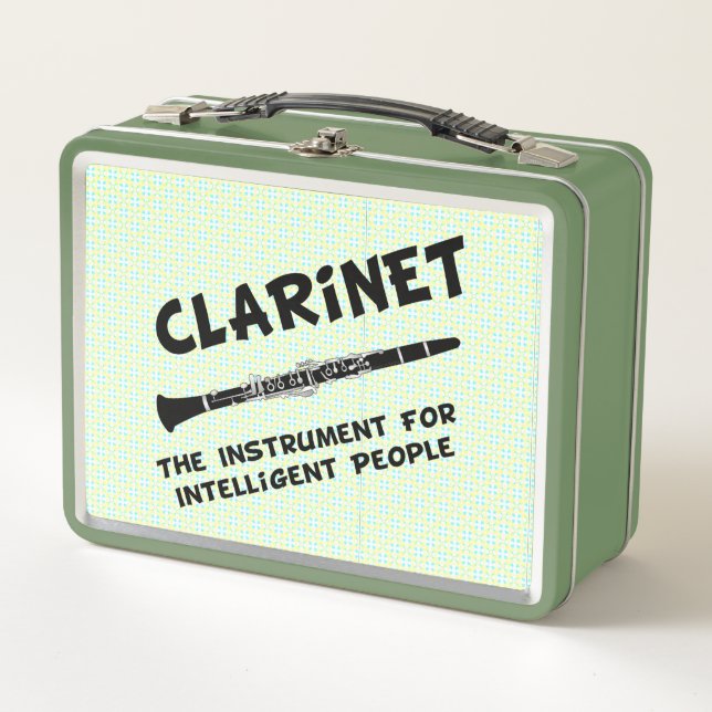 Intelligent Clarinet Metal Lunch Box (Front)