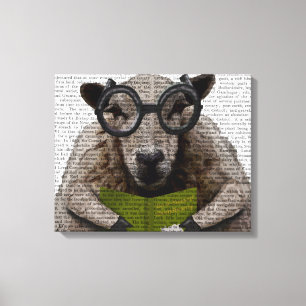 Intelligent Sheep Canvas Print