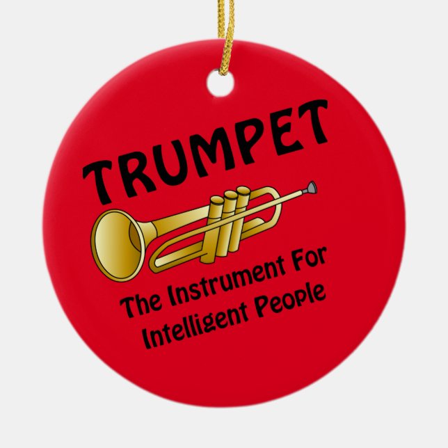 Intelligent Trumpet Ceramic Tree Decoration (Front)