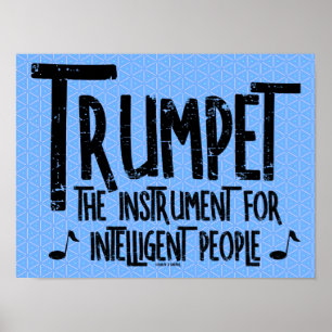 Intelligent Trumpet Rough Text Poster
