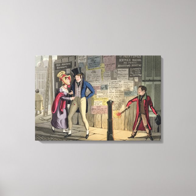 Intemperance, plate 5 from 'The Necessary Qualific Canvas Print (Front)